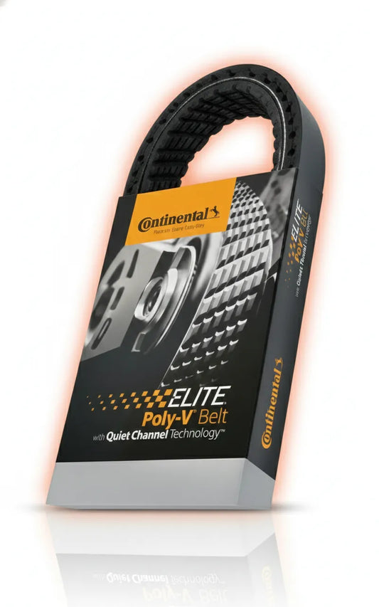 Banda serpentina para motores diésel Cummins, Caterpillar, Detroit, Volvo y Mack que transmite potencia a alternador, ventilador y bombas, fabricada en EPDM con fibras reforzadas que no se tuestan ni agrietan, ajuste perfecto en poleas sin ruidos para máxima confiabilidad en ruta
