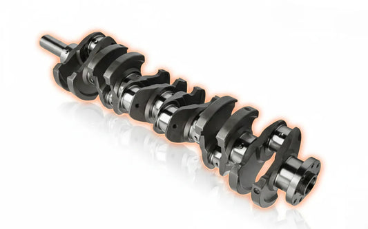 Cigüeñales de grado industrial FP Diesel y Mahle. Acero forjado 4340, endurecimiento por nitruración. Balanceo dinámico para motores 11L, 13L y 15L