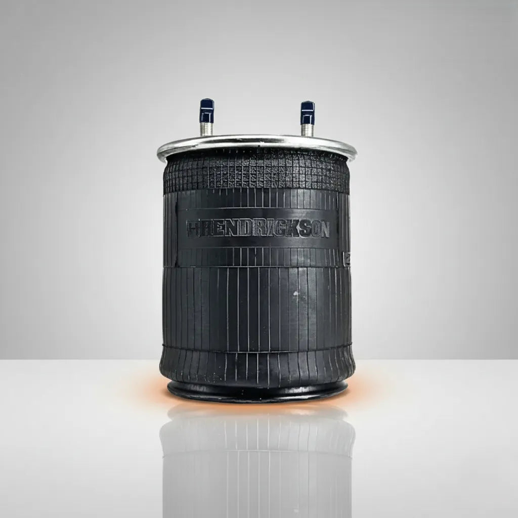 Fuelles de suspensión neumática con hule reforzado de 2 o 4 capas de cordón de nylon, bases de acero o compuesto de alta resistencia para camiones heavy duty y remolques
