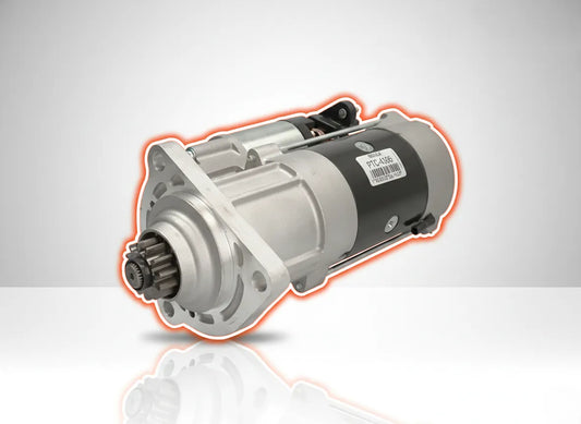 Motor de arranque con protección térmica integrada y eficiencia eléctrica para arranque instantáneo de motor diésel heavy duty