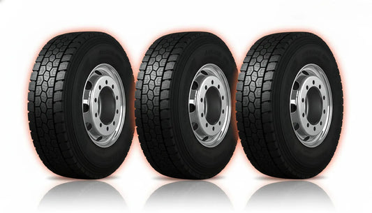 Neumáticos heavy duty Michelin, Bridgestone, Goodyear y Continental con compuestos de baja resistencia al rodamiento y diseños aerodinámicos que optimizan el ahorro de combustible y reducen costos operativos en flotas de transporte pesado