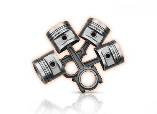 Pistones de grado forjado con cabezas reforzadas resistentes a cavitación e inyección de combustible a alta presión, metalurgia avanzada que soporta calor extremo sin deformarse, compatibles con motores Cummins ISX/N14, Caterpillar C15/3406 y Detroit Series 60 para servicio pesado